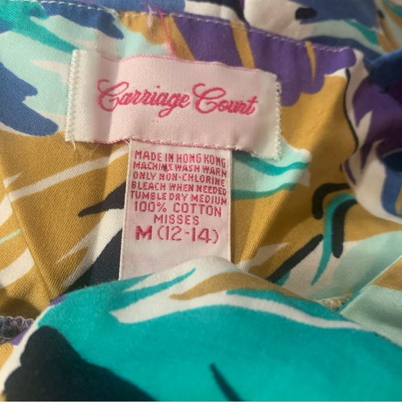 Carriage Court NWOT Mumu/Duster/House Dress Pullover Knee Length Medium 12-14 - Picture 5 of 5